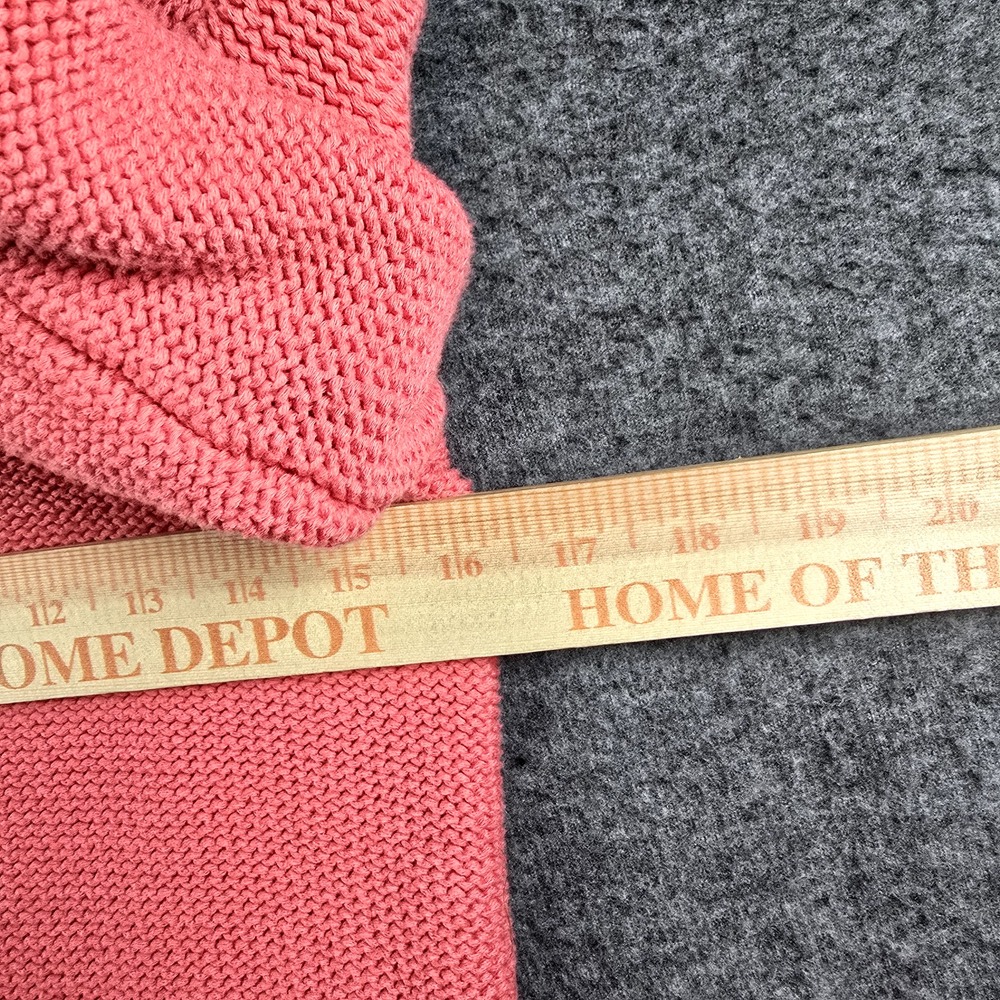 Eddie Bauer Women‎ XS Pink Coral Button Down Cardigan Sweater Pockets Girly Cute - Picture 11 of 13